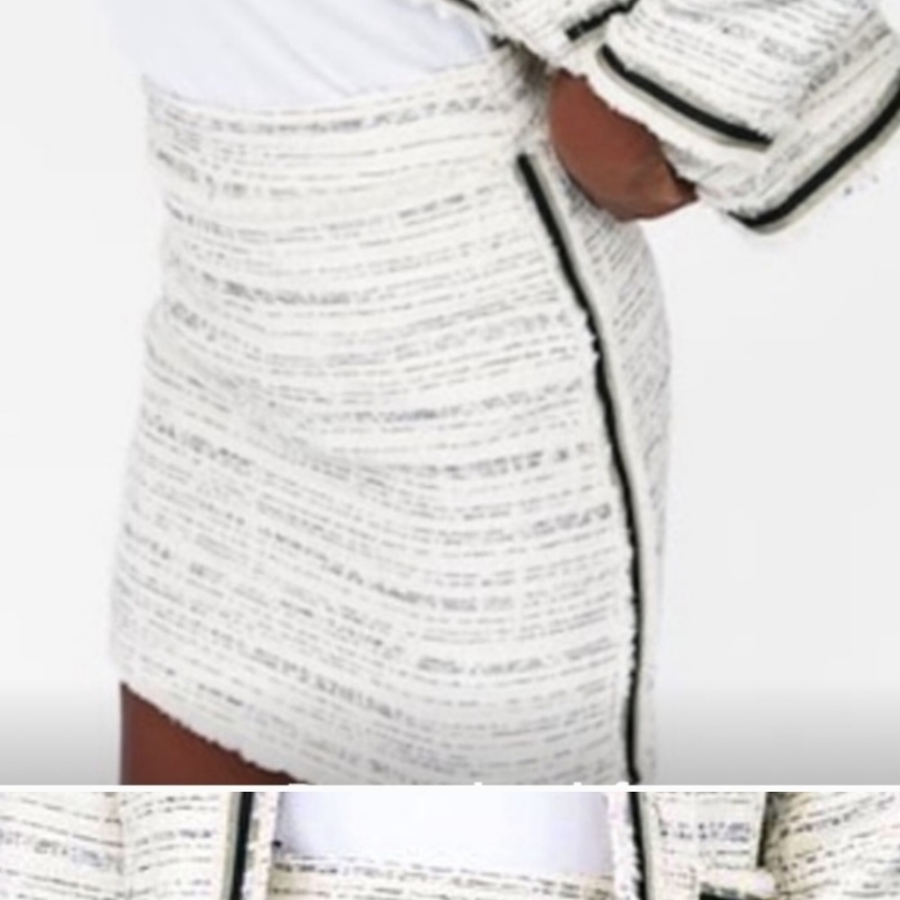 Zara tweed style skirt